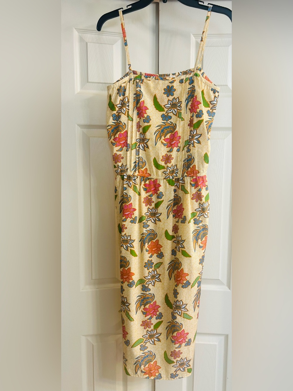 Jack Mulqueen Vintage Silksational Yellow Floral Maxi Dress